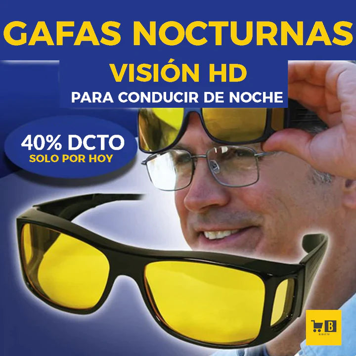 GAFAS CONDUCCION DE NOCHE VISION HD 2x1