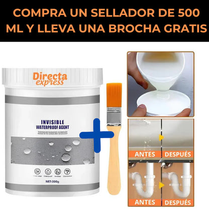 Sellador Impermeabilizante Invisible 500 mL + Brocha de Regalo 🎁